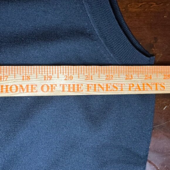 Fairway & Greene 100% Wool Black Quarter-Zip Golf Vest - Men’s Large - Lined EUC - Picture 5 of 6